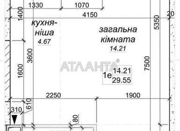 1-кімнатна квартира за адресою вул. Приміська (площа 29,5 м²) - Atlanta.ua - фото 7