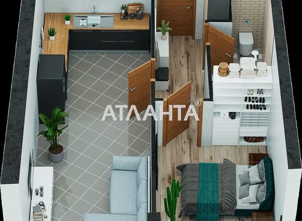 1-room apartment apartment by the address st. Kurortnyy per (area 48,0 m²) - Atlanta.ua - photo 15