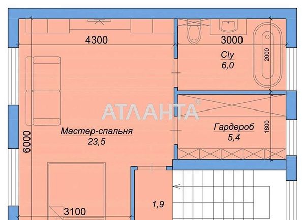 3-кімнатна квартира за адресою вул. Фруктова (площа 119 м²) - Atlanta.ua - фото 4