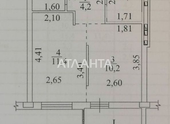 1-комнатная квартира по адресу ул. Слободская (площадь 35 м²) - Atlanta.ua - фото 2