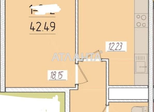 1-room apartment apartment by the address st. Krasnova (area 42,5 m²) - Atlanta.ua - photo 6