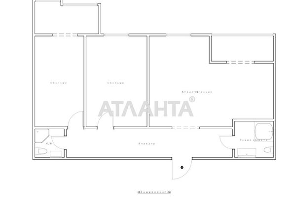 2-кімнатна квартира за адресою вул. Академіка Янгеля (площа 90 м²) - Atlanta.ua - фото 32