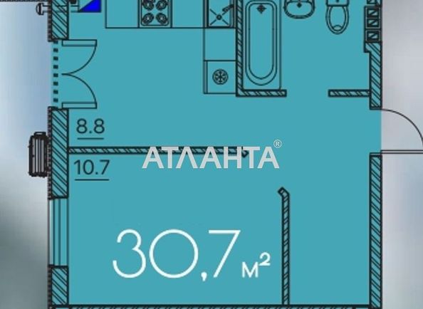 1-room apartment apartment by the address st. Lyustdorfskaya dor Chernomorskaya dor (area 30,7 m²) - Atlanta.ua - photo 5