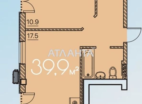 1-room apartment apartment by the address st. Lyustdorfskaya dor Chernomorskaya dor (area 39,9 m²) - Atlanta.ua - photo 5
