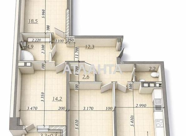 Многокомнатная квартира по адресу Овидиопольская дор. (площадь 90 м²) - Atlanta.ua - фото 24