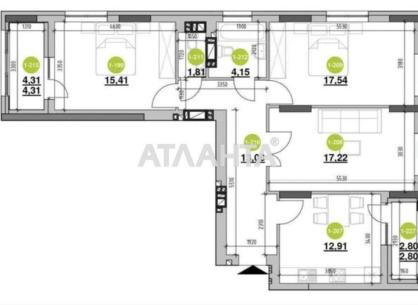 3-кімнатна квартира за адресою вул. Рудненська (площа 95 м²) - Atlanta.ua - фото 3
