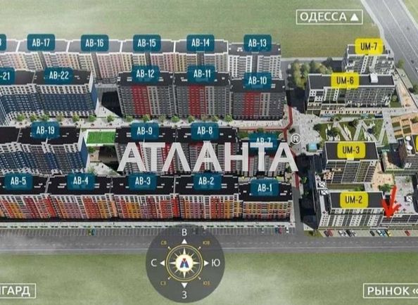 2-кімнатна квартира за адресою 7 км Овідіопольської дор. (площа 40,5 м²) - Atlanta.ua - фото 4
