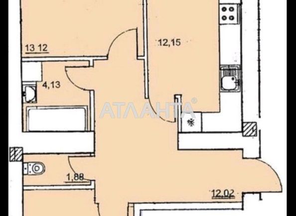 2-кімнатна квартира за адресою вул. Руставелі Шота (площа 65,9 м²) - Atlanta.ua - фото 4