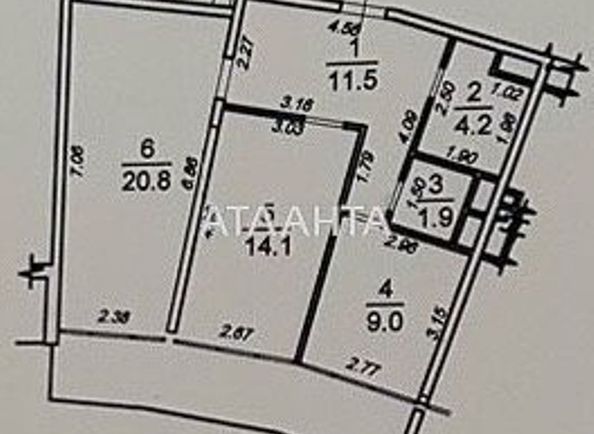 2-rooms apartment apartment by the address st. Genuezskaya (area 65 m²) - Atlanta.ua - photo 16