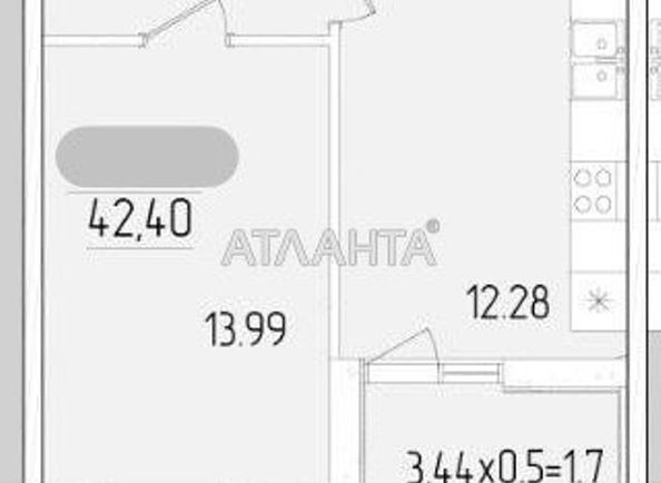 1-room apartment apartment by the address st. Krasnova (area 42,4 m²) - Atlanta.ua - photo 10