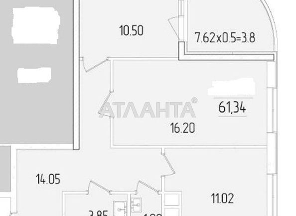 2-кімнатна квартира за адресою вул. Краснова (площа 61,3 м²) - Atlanta.ua - фото 9