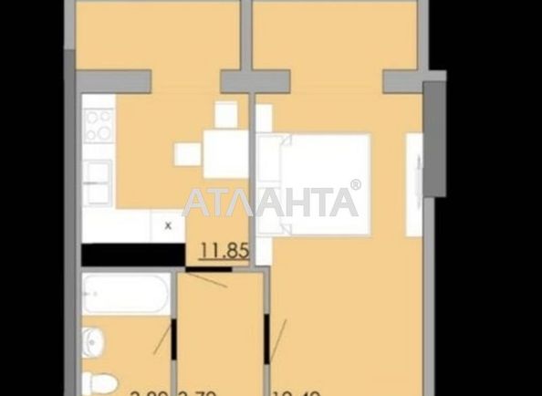 1-комнатная квартира по адресу ул. Бугаевская (площадь 38,8 м²) - Atlanta.ua - фото 6