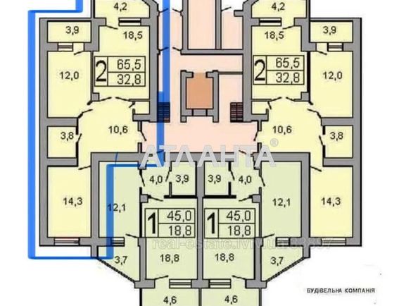 2-кімнатна квартира за адресою вул. Антонича (площа 70,5 м²) - Atlanta.ua - фото 23