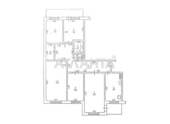 4+-rooms apartment apartment by the address st. Balkovskaya Frunze (area 95 m²) - Atlanta.ua - photo 2