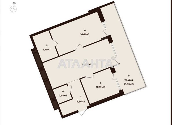 2-кімнатна квартира за адресою вул. Пасічна (площа 67,7 м²) - Atlanta.ua - фото 7