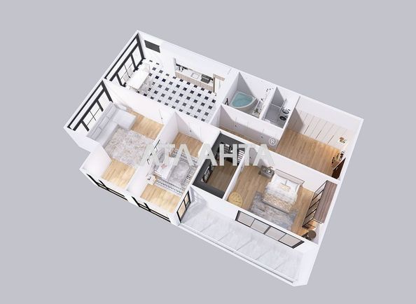 2-кімнатна квартира за адресою вул. Рєпіна (площа 128,9 м²) - Atlanta.ua - фото 20