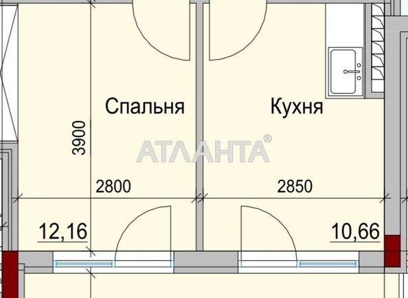 1-кімнатна квартира за адресою вул. Дачна (площа 38 м²) - Atlanta.ua - фото 2