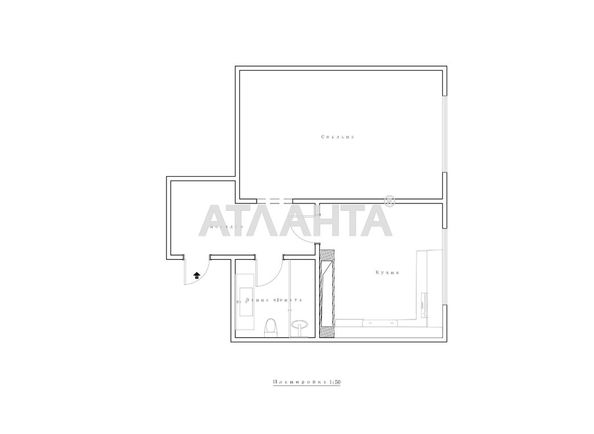 1-кімнатна квартира за адресою Берестейський проспект (площа 41,3 м²) - Atlanta.ua - фото 22