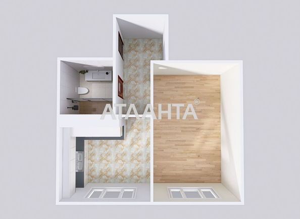 1-кімнатна квартира за адресою Берестейський проспект (площа 41,3 м²) - Atlanta.ua - фото 24