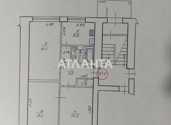 3-кімнатна квартира за адресою вул. Федьковича (площа 64 м²) - Atlanta.ua - фото 15