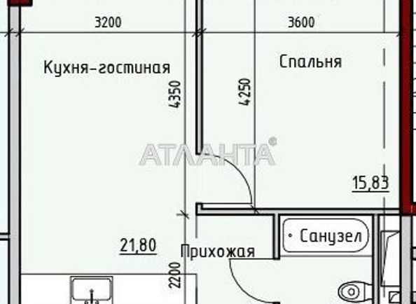 1-room apartment apartment by the address st. Sofievskaya Korolenko (area 45 m²) - Atlanta.ua - photo 5