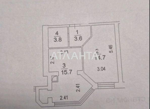 1-комнатная квартира по адресу ул. Мира (площадь 38 м²) - Atlanta.ua - фото 19