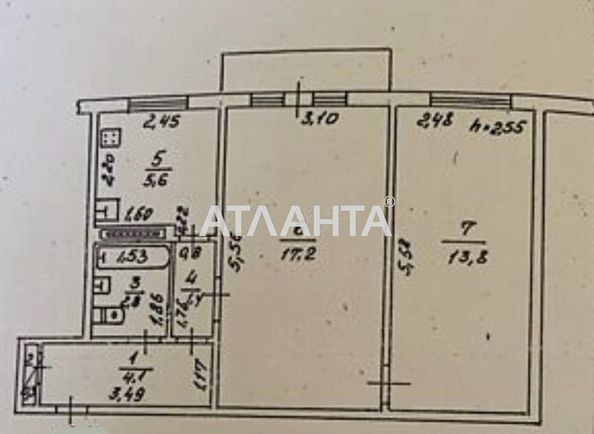 2-rooms apartment apartment by the address st. Geroev Krut Tereshkovoy (area 45,9 m²) - Atlanta.ua - photo 10