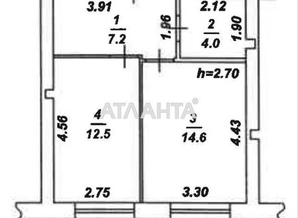 1-кімнатна квартира за адресою вул. Промислова (площа 35 м²) - Atlanta.ua - фото 8