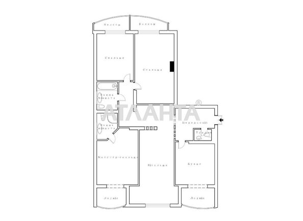 Багатокімнатна квартира за адресою Фонтанська дор. (площа 158,8 м²) - Atlanta.ua - фото 29