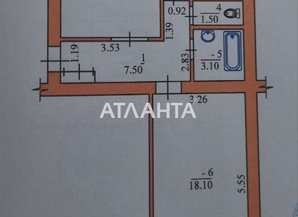 2-rooms apartment apartment by the address st. Poshtova (area 51 m²) - Atlanta.ua - photo 15