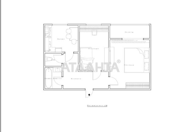 2-кімнатна квартира за адресою вул. Хуторівка (площа 49 м²) - Atlanta.ua - фото 17