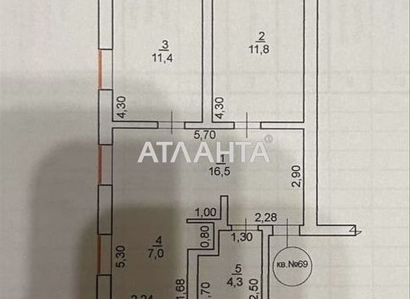 3-кімнатна квартира за адресою вул. Зелена (площа 53,2 м²) - Atlanta.ua - фото 20