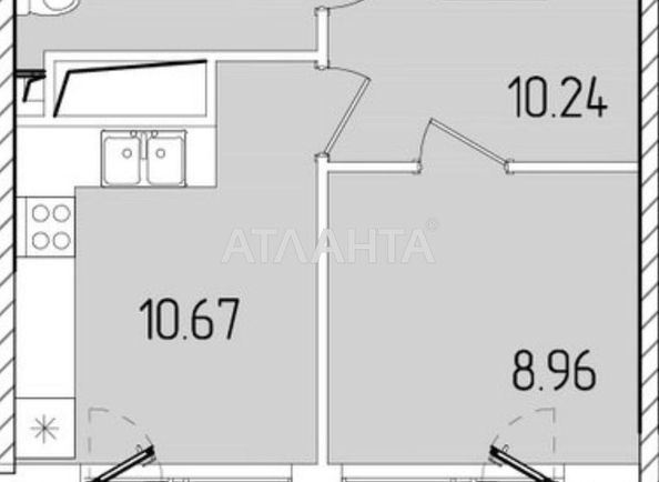 1-room apartment apartment by the address st. Krasnova (area 37 m²) - Atlanta.ua - photo 2