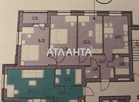 3-кімнатна квартира за адресою вул. Залізнична (площа 77,4 м²) - Atlanta.ua - фото 8
