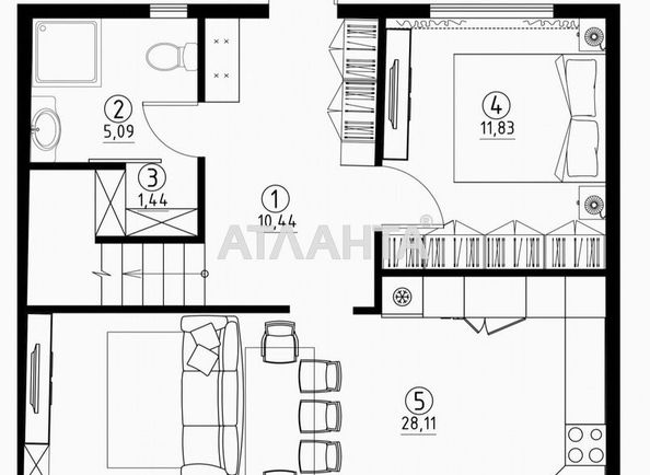 Будинок за адресою вул. Берегова (площа 125 м²) - Atlanta.ua - фото 9