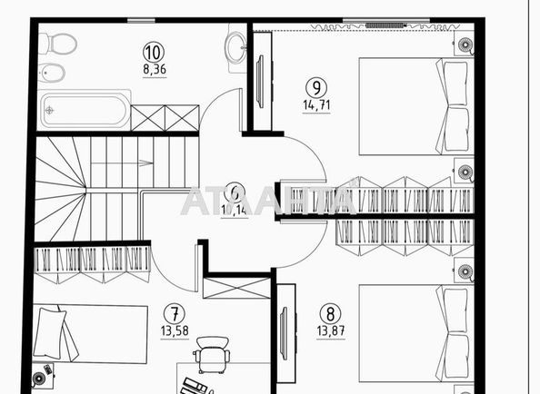 Будинок за адресою вул. Берегова (площа 125 м²) - Atlanta.ua - фото 10