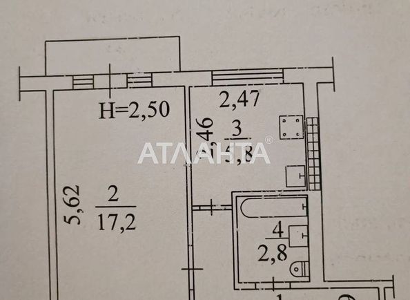 1-кімнатна квартира за адресою вул. Петрова ген. (площа 32 м²) - Atlanta.ua - фото 12