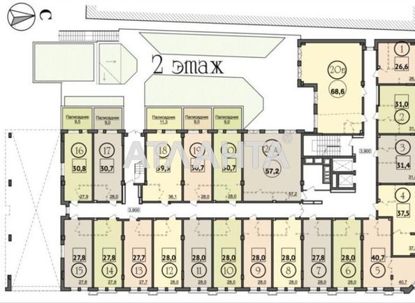 1-room apartment apartment by the address st. Bolshaya arnautskaya Chkalova (area 28 m²) - Atlanta.ua - photo 2