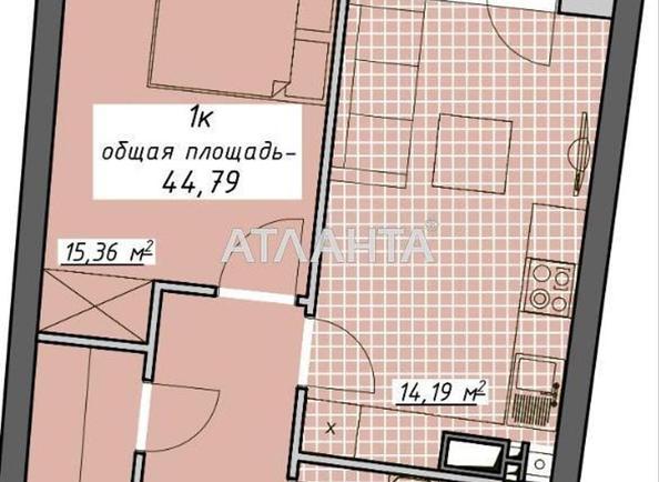 1-кімнатна квартира за адресою Курортний пров. (площа 44,8 м²) - Atlanta.ua - фото 2