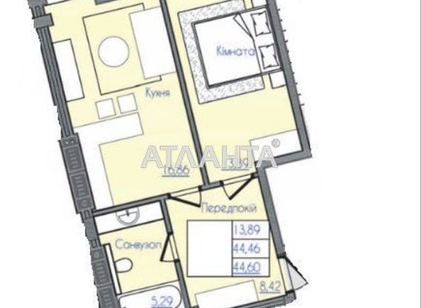 1-кімнатна квартира за адресою Фонтанська дор. (площа 44,3 м²) - Atlanta.ua - фото 8