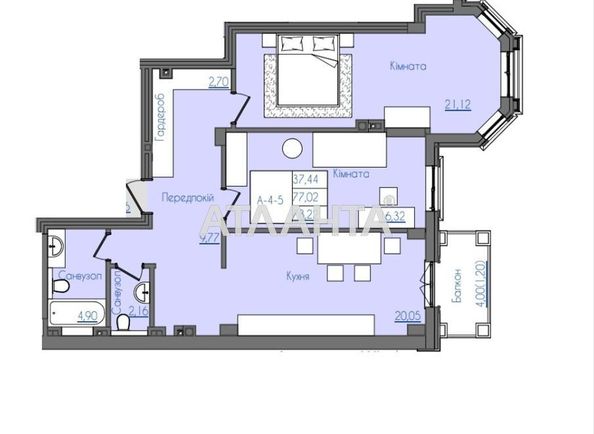 2-кімнатна квартира за адресою Фонтанська дор. (площа 75,6 м²) - Atlanta.ua - фото 9