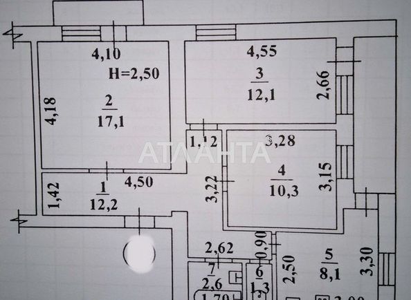 3-кімнатна квартира за адресою вул. Бреуса (площа 67,4 м²) - Atlanta.ua - фото 10