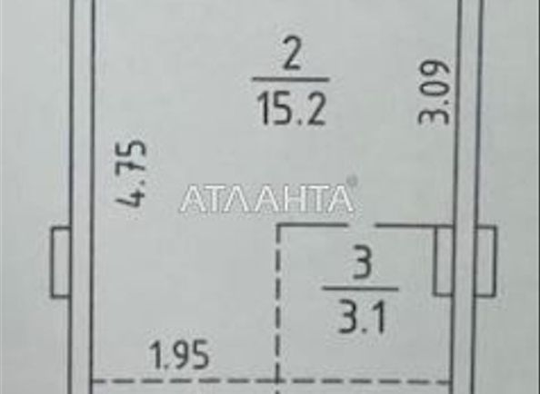1-кімнатна квартира за адресою вул. Велика Окружна (площа 25 м²) - Atlanta.ua