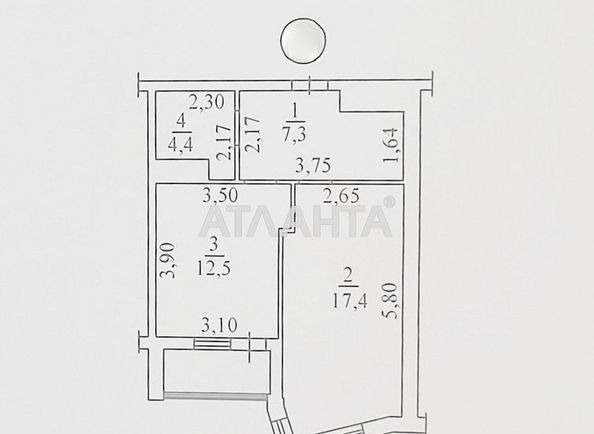 1-room apartment apartment by the address st. Prokhorovskaya Khvorostina (area 44,7 m²) - Atlanta.ua - photo 8