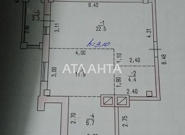 1-room apartment apartment by the address st. Grecheskaya (area 46,5 m²) - Atlanta.ua - photo 9