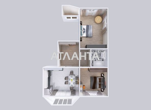 3-rooms apartment apartment by the address st. Korolenko (area 75 m²) - Atlanta.ua - photo 22