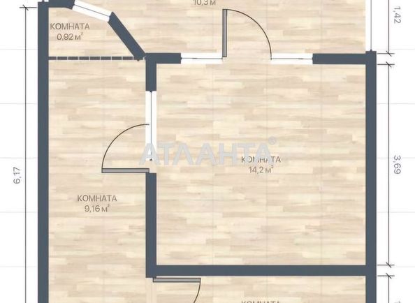 1-room apartment apartment by the address st. Korolenko (area 30 m²) - Atlanta.ua - photo 5