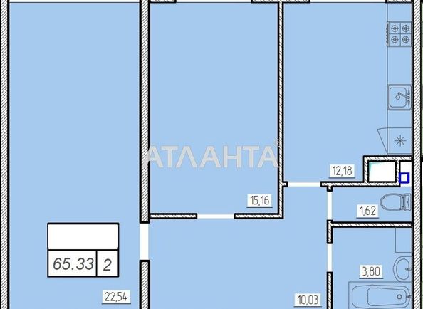 2-кімнатна квартира за адресою вул. Перлинна (площа 65,8 м²) - Atlanta.ua - фото 5