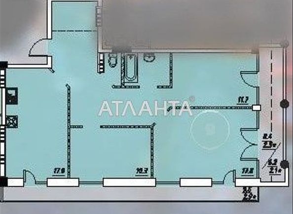 3-комнатная квартира по адресу ул. Инглези (площадь 85,3 м²) - Atlanta.ua - фото 3