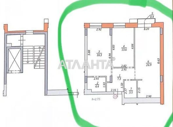 2-rooms apartment apartment by the address st. Zamarstynovskaya ul (area 74,4 m²) - Atlanta.ua - photo 18